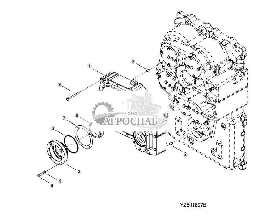TRANSMISSION OIL PUMP, FRONT HOUSING 